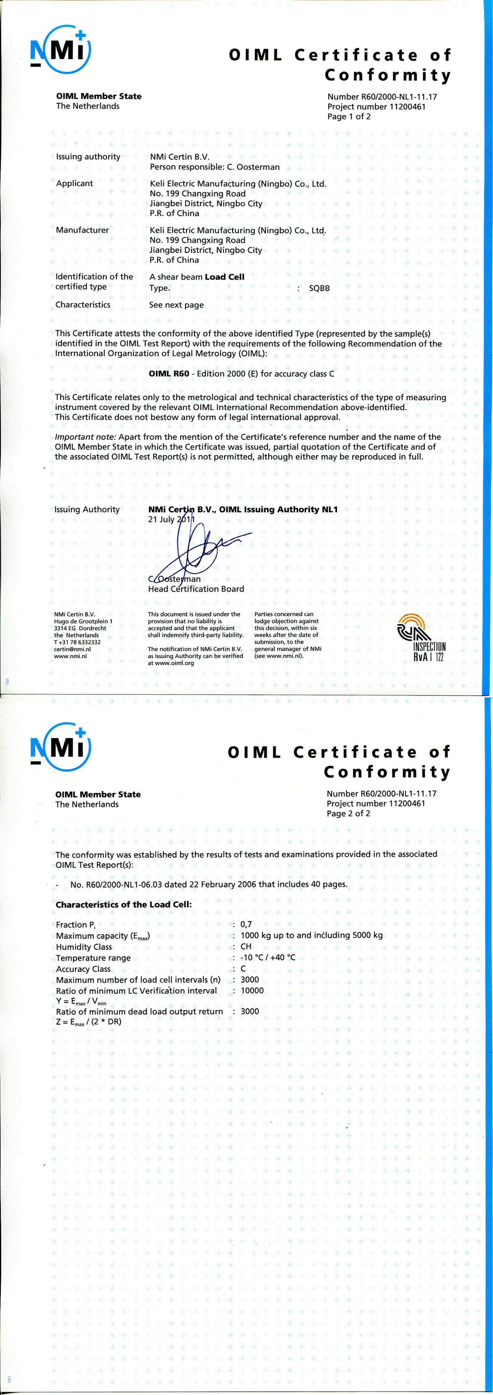 OIML -SQBB